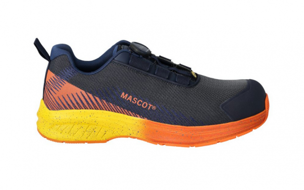 MASCOT-S1PS-Sicherheitsschuhe BOA Fit System, FOOTWEAR CUSTOMIZED, SR FO, schwarzblau/orange