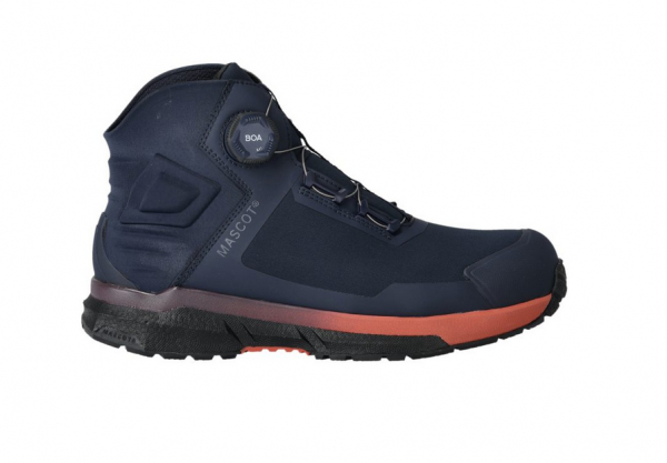 MASCOT-S3S-Sicherheitsstiefel BOA Fit System, FOOTWEAR CUSTOMIZED, SR FO, schwarzblau/bordeaux