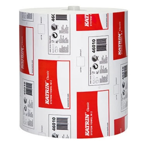 KATRIN SYSTEM HANDTUCHROLLEN Classic, weiss, 2-lagig, Karton  6 Rollen