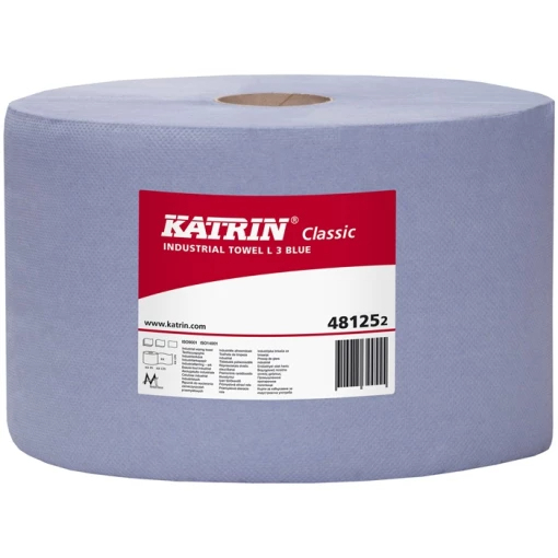 KATRIN-PUTZPAPIER-ROLLE, Classic L 3, blau, 3-lagig, 3x20 g, 2 Rollen  500 Tcher