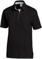 LEIBER-Poloshirt, Arbeits-Berufs-Polo-Shirt, Damen und Herren, ca. 220g/m, schwarz/silber