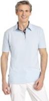 LEIBER-Poloshirt, Arbeits-Berufs-Polo-Shirt, Damen und Herren, ca. 220g/m, hellblau/marine