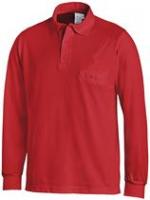 LEIBER-Poloshirt, Arbeits-Berufs-Polo-Shirt, 1/1-Arm, MG220, rot