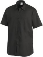 LEIBER Herrenhemd, Arbeits- und Berufs-Hemd, 1/2-Arm, MG 125, schwarz