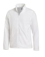 LEIBER-Herren-Fleecejacke, 1/1 Arm, 260 g/m, wei