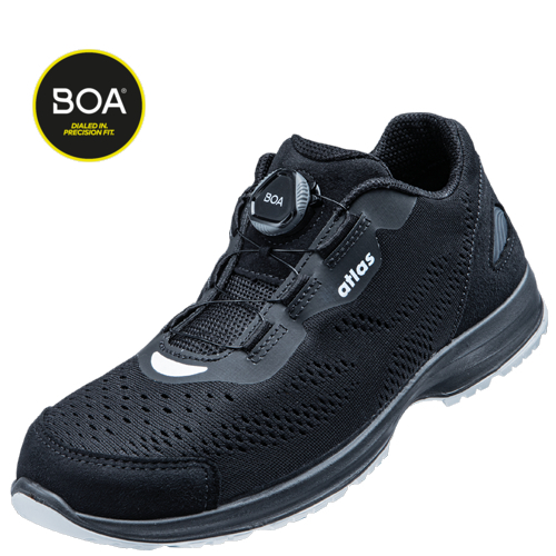 ATLAS-S1P-Sicherheitshalbschuhe, RUNNER 955 XP, BOA ESD, schwarz