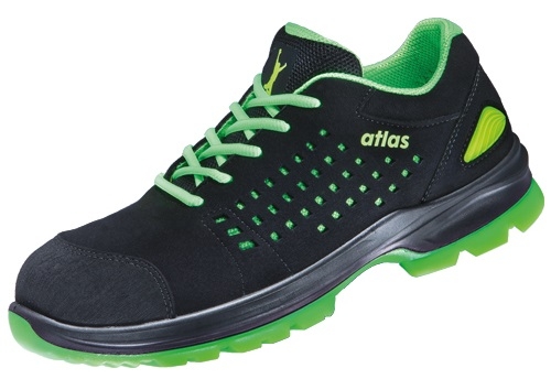 ATLAS-S1-Sicherheitshalbschuhe, SL 20 green, ESD, schwarz/grün