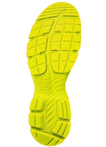 ATLAS-1P-Sicherheitsschuhe, Malocher 09 S1P, Weite 10, schwarz/neon-gelb