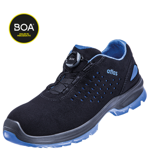 ATLAS-S1P-Sicherheitshalbschuhe, SL 9405 XP Boa, ESD, schwarz/blau