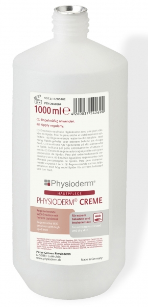 GREVEN-Hand-/Haut-Schutz-Pflege, HAUTPFLEGE, Physioderm Creme, 1000 ml Rundflasche