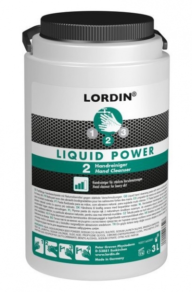 GREVEN-Hand-/Hnde-Reiniger, HAUTREINIGUNG, Lordin Liquid Power, 3 Liter PE-Dose