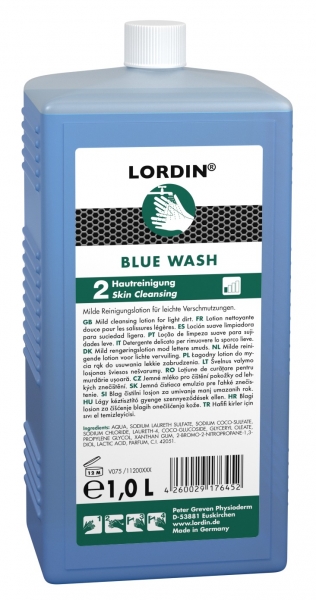 GREVEN-Hand-/Hnde-Reiniger, HAUTREINIGUNG, Lordin Blue Wash, 1000 ml Hartflasche
