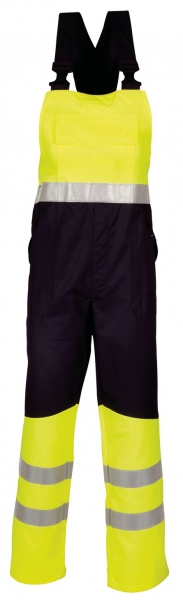 HAVEP-Warnschutz-Latzhose, 320 g/m², marine/fluor gelb