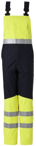HAVEP-Warnschutz-Latzhose, gefüttert, 320 g/m², marine/fluor gelb