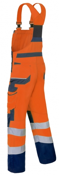 HAVEP-Warnschutz-Latzhose, 290 g/m, fluor-orange/marine