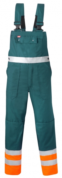 HAVEP-Warnschutz-Latzhose, 290 g/m², grün/fluor-orange
