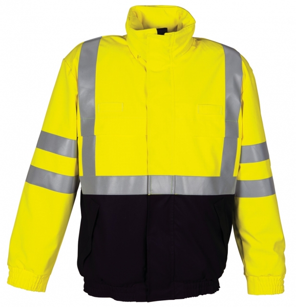 HAVEP-Warnschutz-Piloten-Jacke, 280 g/m², marine/fluor-gelb