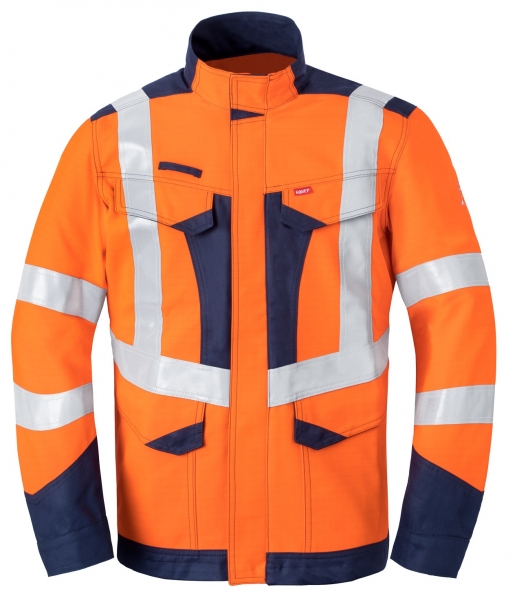 HAVEP-Warnschutz-Langjacke, 300 g/m, leuchtorange/marine