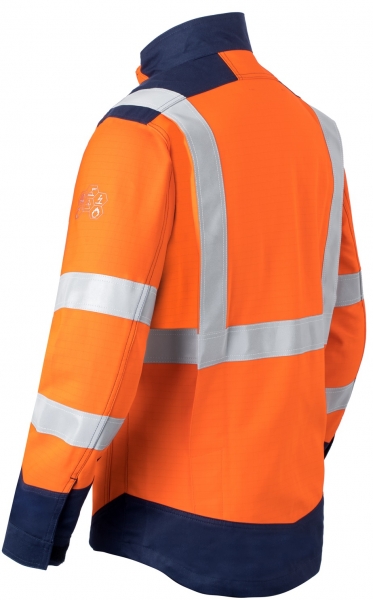 HAVEP-Warnschutz-Langjacke, 300 g/m, leuchtorange/marine