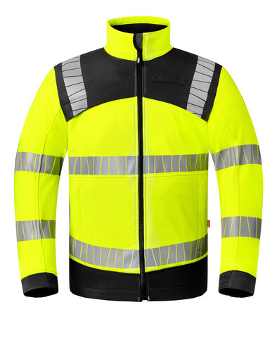 HAVEP- Warnschutz-Softshelljacke, High Vis+, warngelb/charcoal