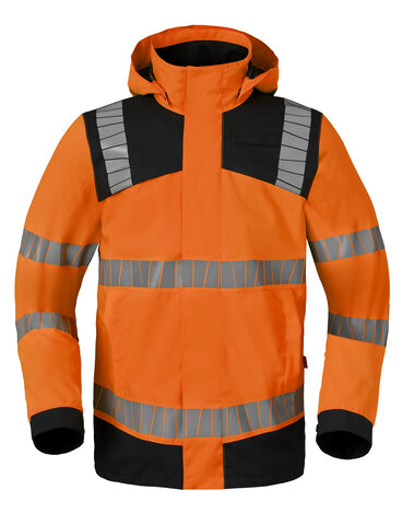 HAVEP- Warnschutz-Rainshell, High Vis+, warnorange/charcoal