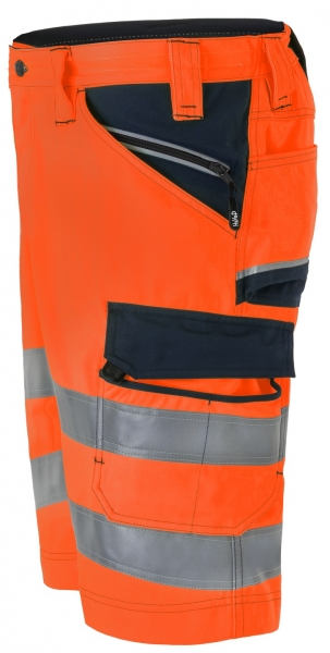 HAVEP-Warnschutz-Bermuda, 290 g/m, fluor-orange/marine