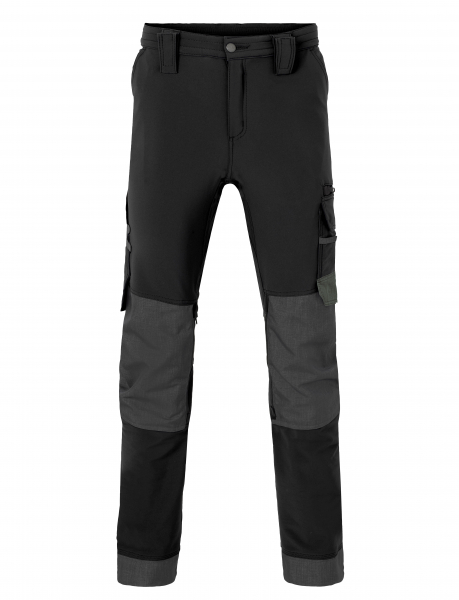 HAVEP- BUNDHOSE, Attitude, stretch, Cordura-Knietaschen, reflektierende Biese, Farbe: schwarz