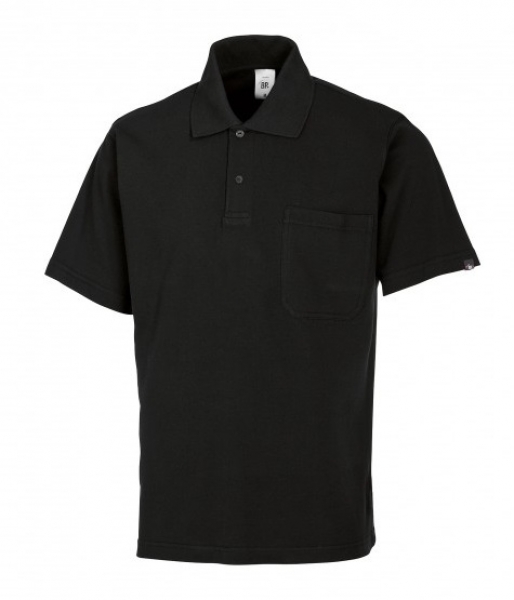 BP-Damen-Herren-Poloshirt, Arbeits-Berufs-Polo-Shirt, schwarz
