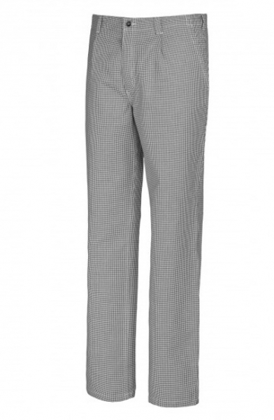 BP-Koch-/Bäckerhose, Arbeits-Berufs-Hose, ca. 220g/m², blau/weiß Hahnentritt