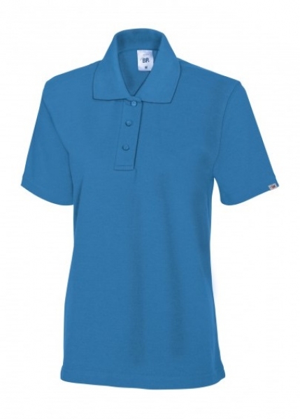 BP-Damen-Poloshirt, Arbeits-Berufs-Polo-Shirt, ca. 220g/m, azurblau