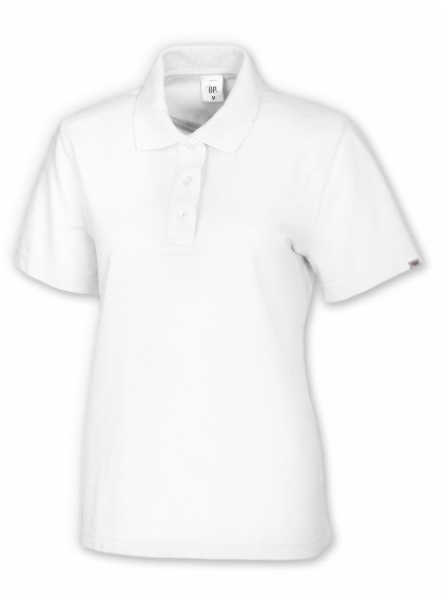 BP Damen-Poloshirt, wei