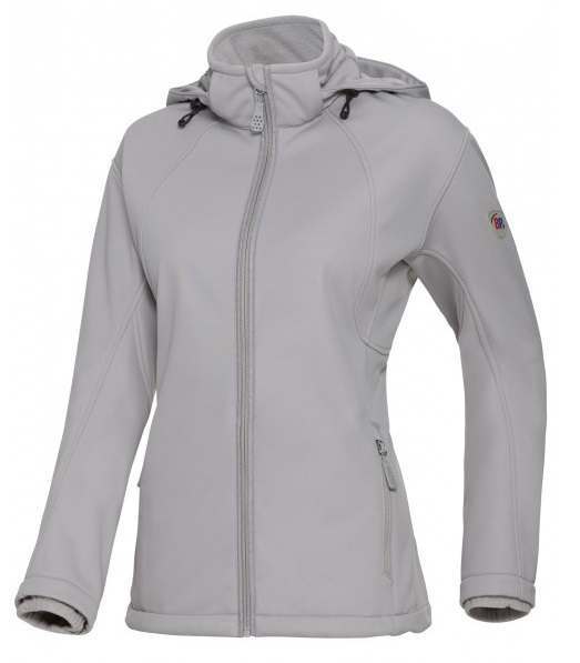 BP-Damen-Softshelljacke, hellgrau