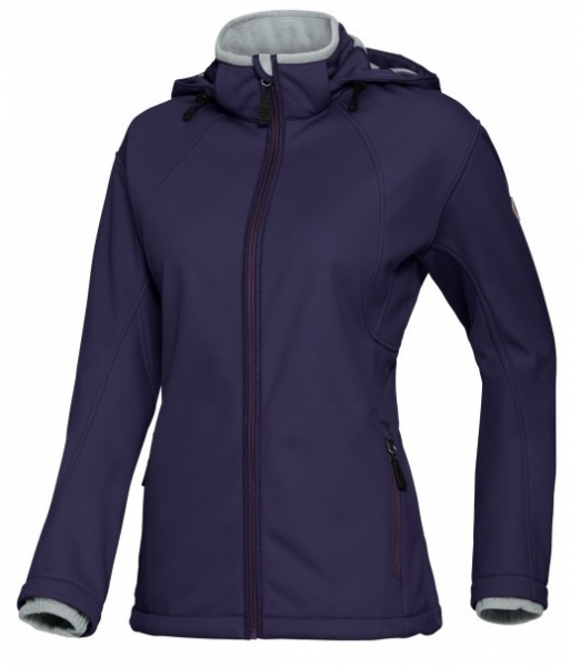 BP-Damen-Softshelljacke, aubergine