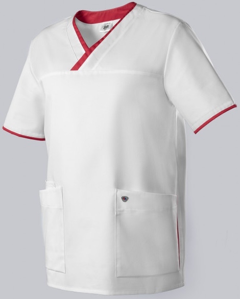 BP-Schlupfkasack für Sie & Ihn, weiss/koralle