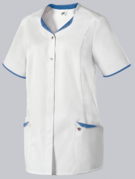 BP-Damenkasack, weiss/azurblau