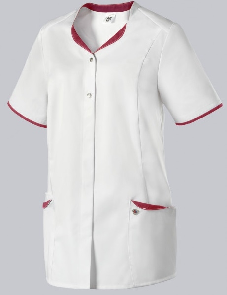 BP-Damenkasack, weiss/koralle