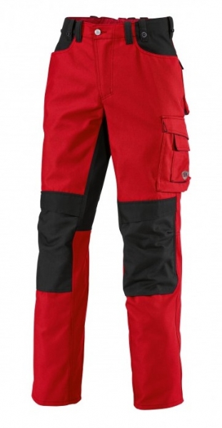 BP Arbeits-Berufs-Hose, Bundhose, rot/schwarz