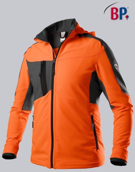 BP-Superstretch-Jacke fr Herren, warnorange/anthrazit