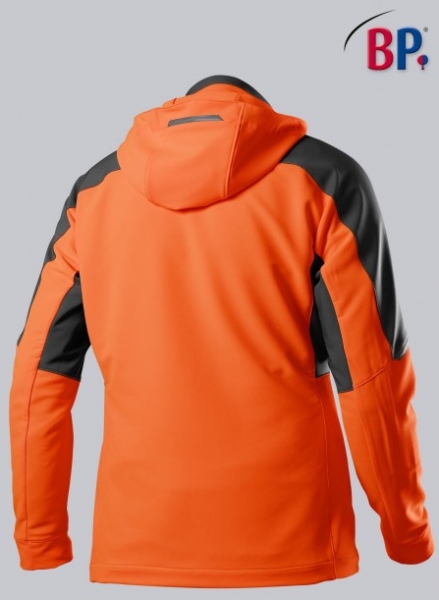 BP-Superstretch-Jacke fr Herren, warnorange/anthrazit