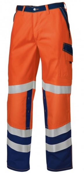 BP-Warn-Schutz-Arbeits-Berufs-Bund-Hose, ca. 270g/m, warnorange/dunkelblau