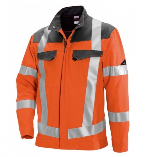 BP Warn-Schutz-Arbeits-Berufs-Jacke, warnorange/dunkelgrau