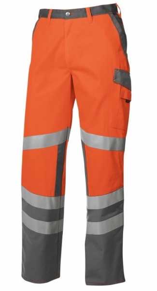 BP-Warn-Schutz-Arbeits-Berufs-Bund-Hose, ca. 270g/m, warnorange/dunkelgrau