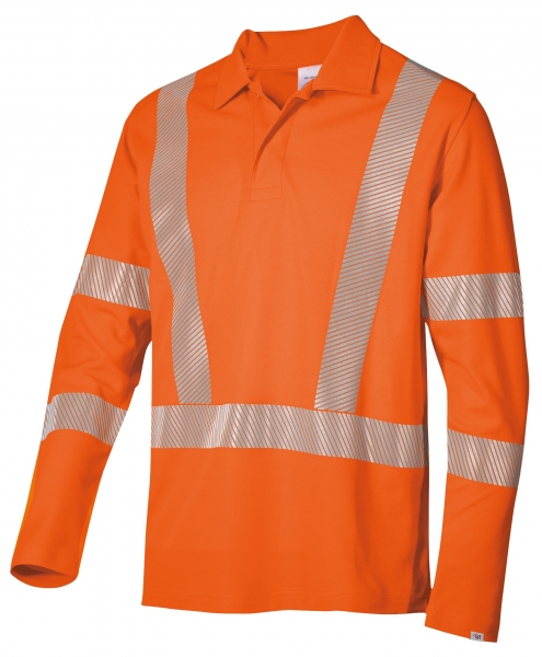 BP-Langarmpoloshirt für Sie & Ihn, warnorange