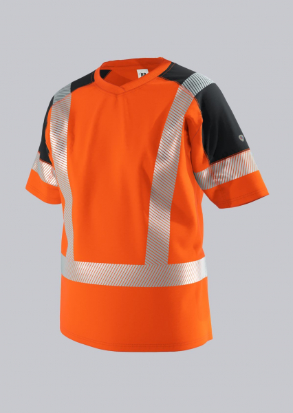 BP-Warnschutz-Funktions-T-Shirt, recyceltes Polyester, 170 g/m, warnorange/anthrazit
