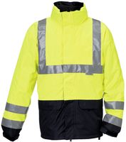ROFA-SJ-Warn- und Wetter-Schutz-Arbeits-Berufs-Jacke, ca. 270 g/m², leuchtgelb-marine