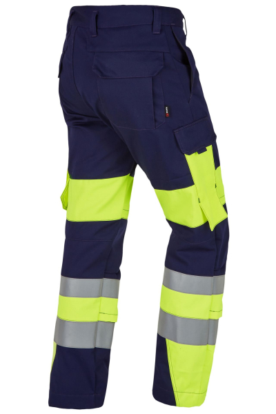 ROFA-Bundhose, Vis Line, 340 g/m�, marine/leuchtgelb