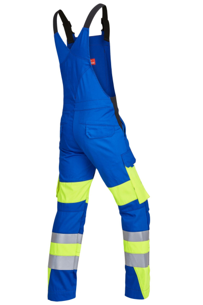 ROFA-Latzhose, Vis Line, 340 g/m�, kornblau/leuchtgelb