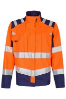 ROFA-Damen-Warn-Schutz-Jacke, Newline, ca. 290 g/m, leuchtorange-marine