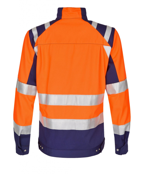 ROFA-Damen-Warn-Schutz-Jacke, Newline, ca. 290 g/m�, leuchtorange-marine