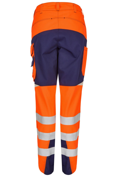 ROFA-Damen-Warn-Schutz-Bundhose, Newline, ca. 290 g/m�, leuchtorange-marine